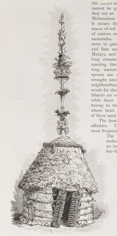 New Caledonian hut, from 