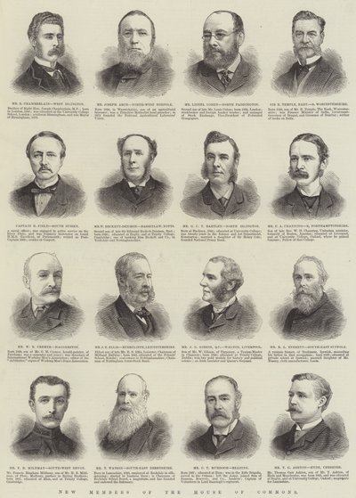 New Members of the House of Commons by English School