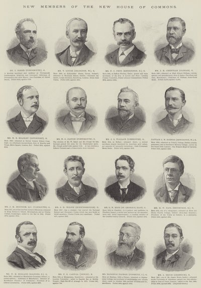 New Members of the New House of Commons by English School