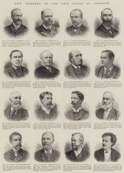 New Members of the New House of Commons by English School