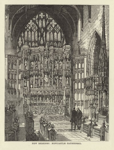 New Reredos, Newcastle Cathedral by English School
