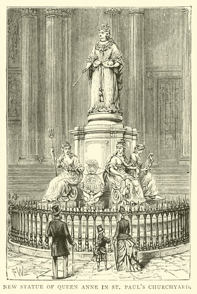 New Statue of Queen Anne in St. Paul