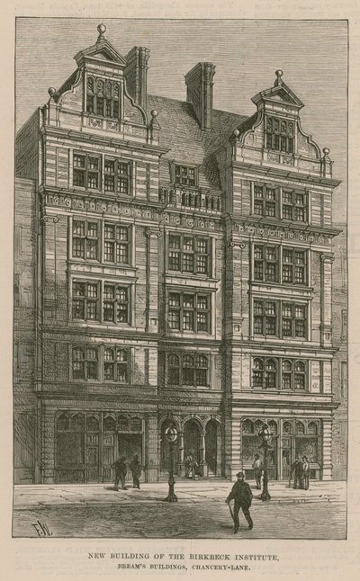 New building of the Birkbeck Institute, Breams Buildings, Chancery Lane, London by English School