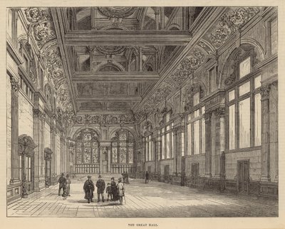New Buildings of the City of London School: The Great Hall by English School