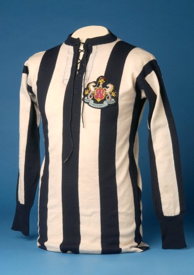 Newcastle United jersey from the 1911 FA World Cup Final, 1911 by English School