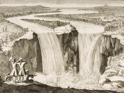Niagara Falls, After a Sketch Made by Father Hennepin in 1677, from 