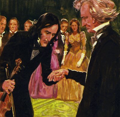 Nicolo Paganini humbly kissed his hand after playing Berlioz