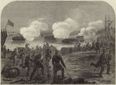 Night Attack of the Kent Artillery Volunteers in Ore Creek by English School