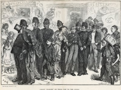 Night Charges on Their Way to Court by English School