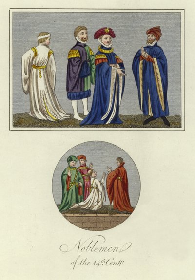 Noblemen of the 14th Century by English School