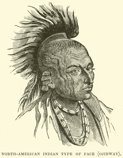 North-American Indian type of face, Ojibway by English School