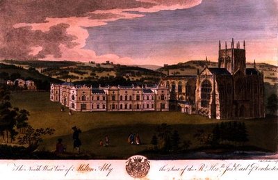 North-west view of Milton Abbey, seat of the Right Honourable Joseph, Earl of Dorchester, engraved by Edward Rooker by English School