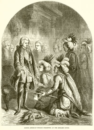 North American Indians Presented at the English Court by English School