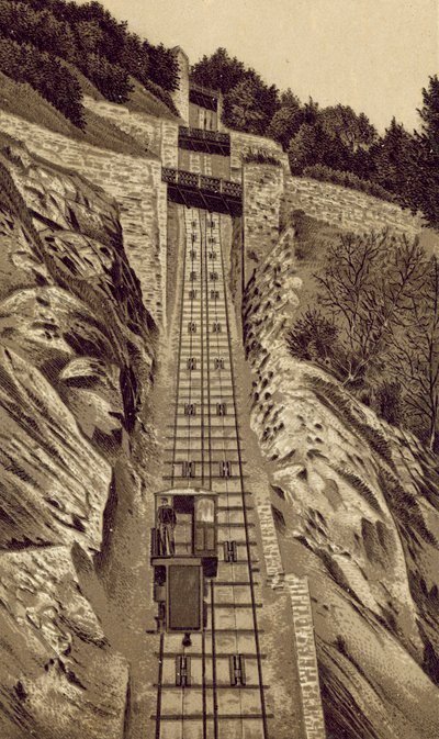North Devon: Cliff Railway, Lynmouth to Lynton by English School