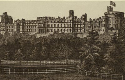 North Front, Windsor Castle by English School
