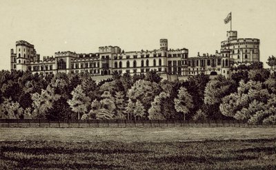 North Front, Windsor Castle by English School