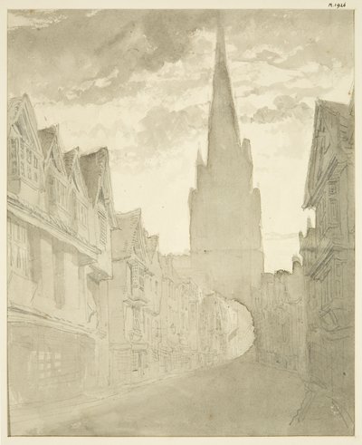 North View of St Mary Redcliffe Church from Redcliffe Street by English School