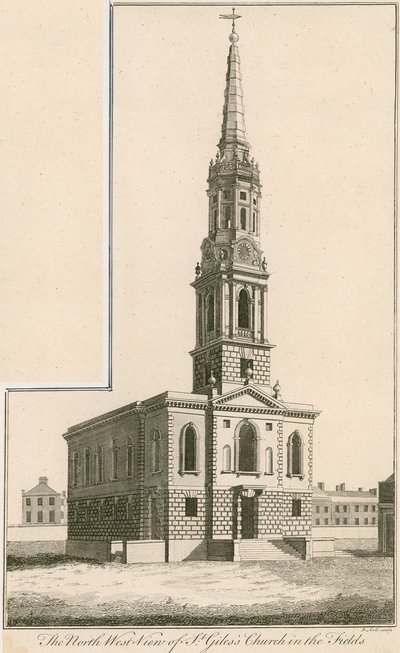 North west view of St Giles