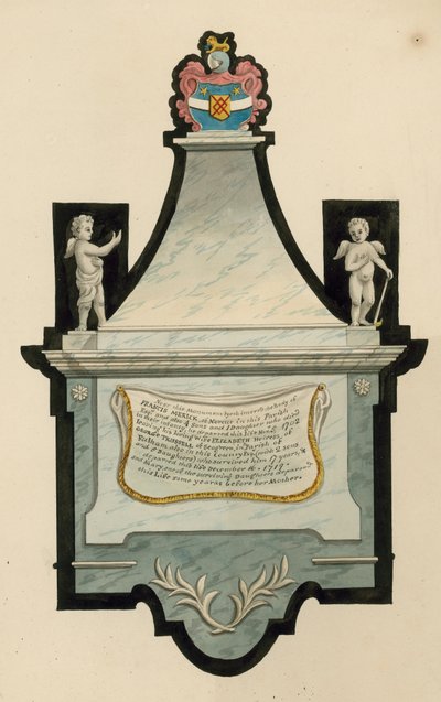 Norwood Cemetery; tomb of Francis Merick of Norcut, who died in 1702 by English School