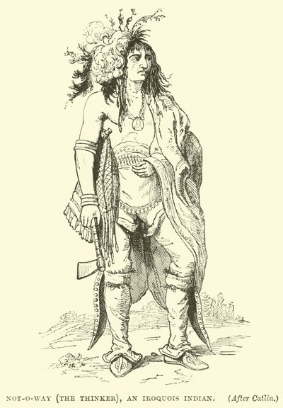 Not-o-way (the thinker), an Iroquois Indian by English School
