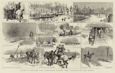 Notes at Oxford during the training of the crews by English School