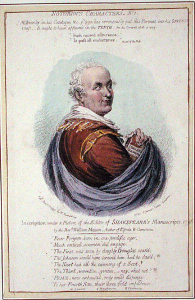 Notorious Characters, No. 1, published by Hannah Humphrey in 1797 by English School
