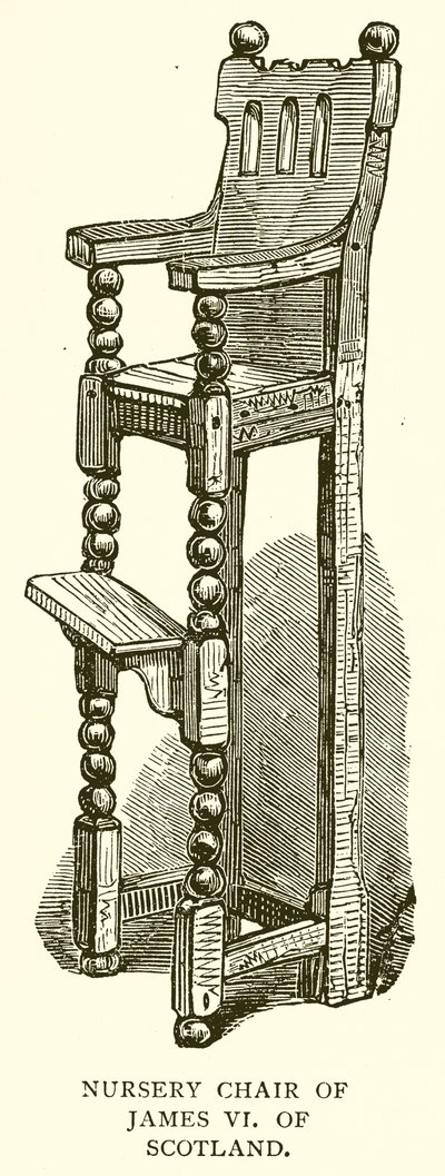 Nursery Chair of James VI of Scotland by English School