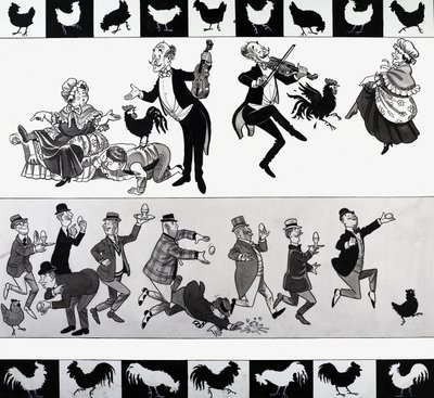 Nursery rhyme illustration by English School