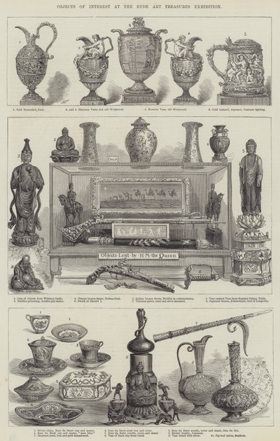 Objects of Interest at the Ryde Art Treasures Exhibition by English School