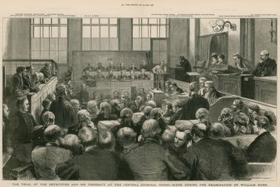 Old Bailey. The Trial of the Detectives and Mr Froggatt. The Examination of William Kerr by English School