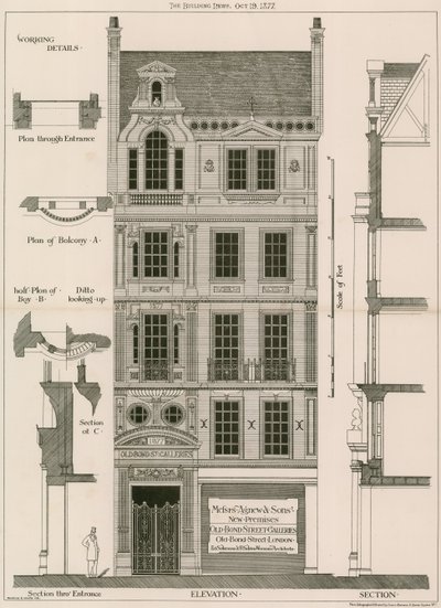Old Bond Street Galleries, Old Bond Street, London by English School