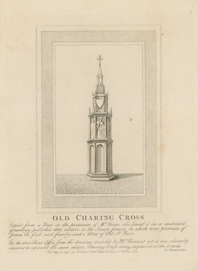Old Charing Cross by English School