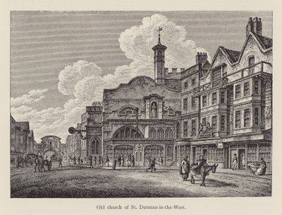 Old Church of St Dunstan-in-the-West by English School