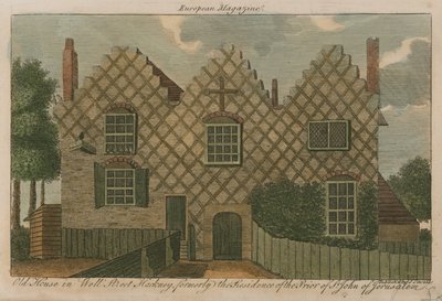 Old House in Well Street, Hackney, Formerly the Residence of the Prior of St John of Jerusalem by English School