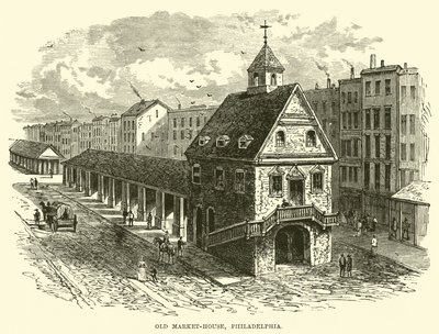Old Market-house, Philadelphia by English School