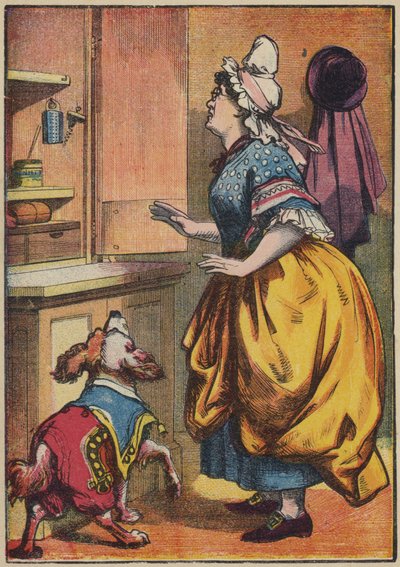 Old Mother Hubbard and Her Dog by English School