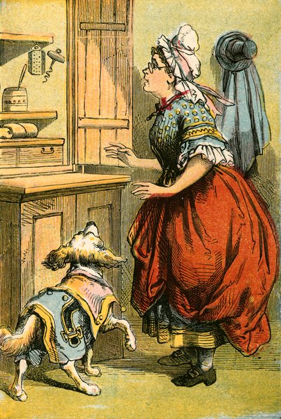 Old Mother Hubbard and Her Dog by English School