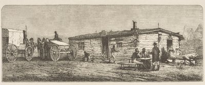 Old Post Station near Denver by English School