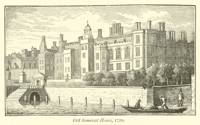 Old Somerset House, 1720 by English School