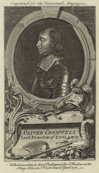 Oliver Cromwell, Lord Protector of England by English School
