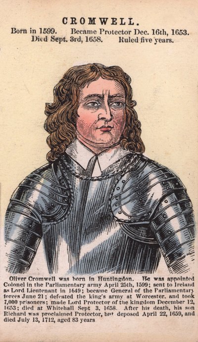 Oliver Cromwell, Protector by English School