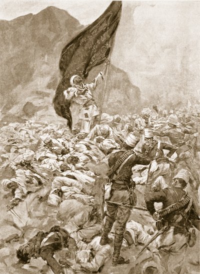 Omdurman: The last bearer of the Black Flag, September 2nd, 1898 by English School