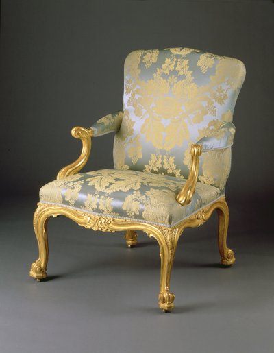 One from a Set of Four George III Armchairs by English School