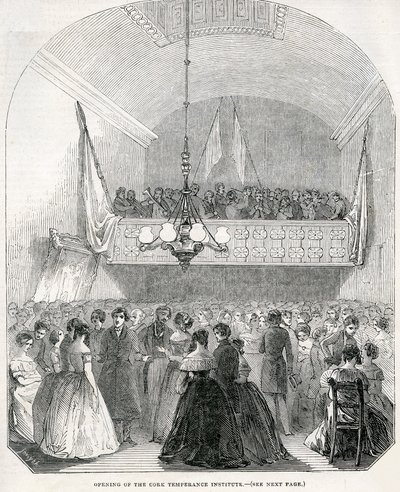 Opening of the Cork Temperance Institute, 1845 by English School