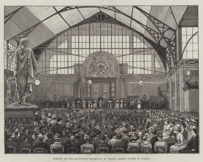 Opening of the Edinburgh Exhibition by Prince Albert Victor of Wales by English School