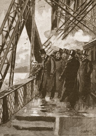 Opening of the Forth Bridge by the Prince of Wales, 4th March, 1890, Illustration from Cassell