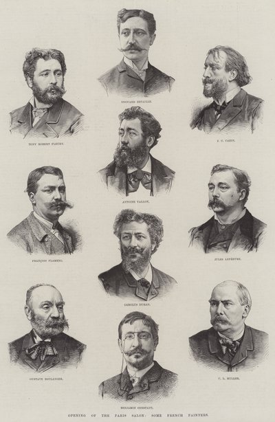 Opening of the Paris Salon, Some French Painters by English School