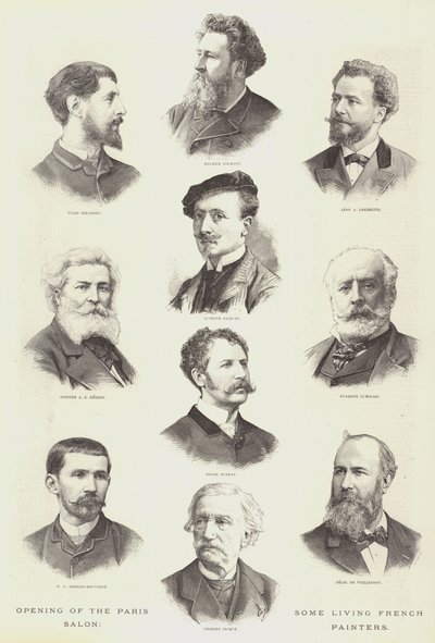 Opening of the Paris Salon, Some Living French Painters by English School