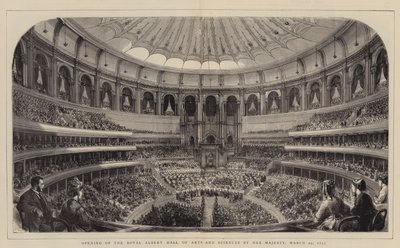 Opening of the Royal Albert Hall of Arts and Sciences by Her Majesty, 29 March 1871 by English School