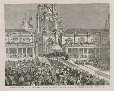 Opening of the Royal Holloway College for Women by the Queen by English School